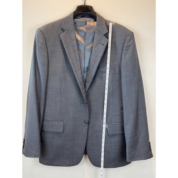 Joseph Abboud Men Coat Suit Blazer Jacket 100% Wool Two Button Slate Blue SZ 40S - Picture 3 of 8